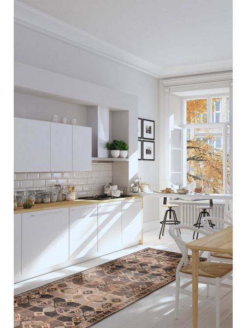 Indian Finest Agra Jaipur 2'5" x 7'10" Hand-knotted Wool Runner Rug 