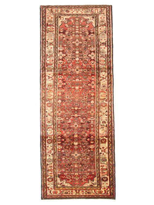 Persian Style Hand-knotted Wool Runner Rug, 107 x 290 cm