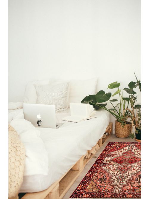 Persian Style Hand-knotted Wool Rug, 119 x 224 cm