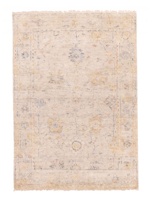 Indian Modern Oushak Hand-knotted Wool Rug, 122 x 173 cm