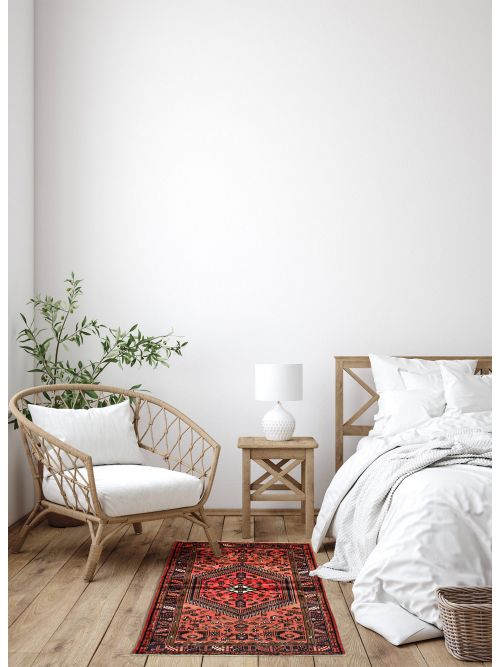 Persian Style Hand-knotted Wool Rug, 130 x 211 cm