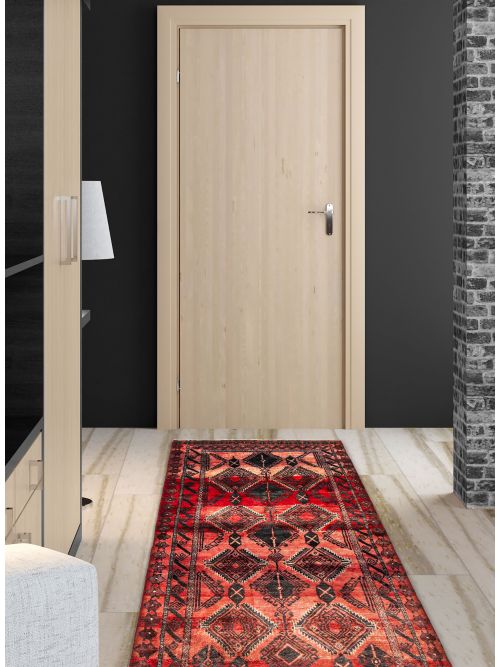 Afghan Baluch 3'1" x 6'8" Hand-knotted Wool Rug 