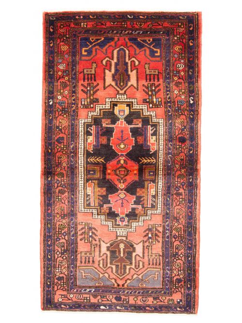 Persian Style 3'6" x 6'8" Hand-knotted Wool Rug 