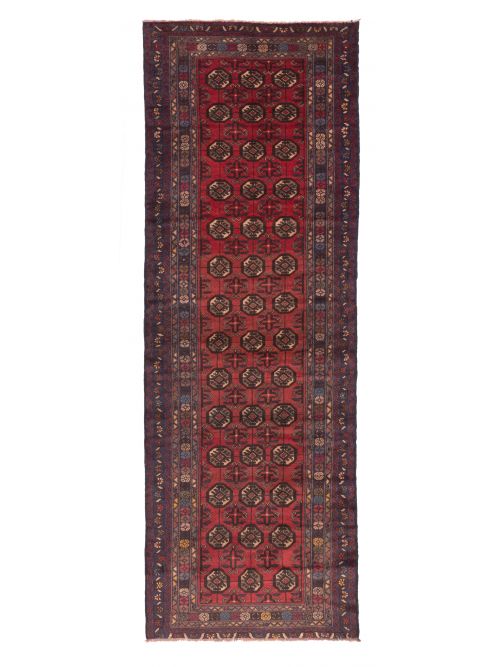 Afghan Baluch 2'11" x 8'10" Hand-knotted Wool Runner Rug 