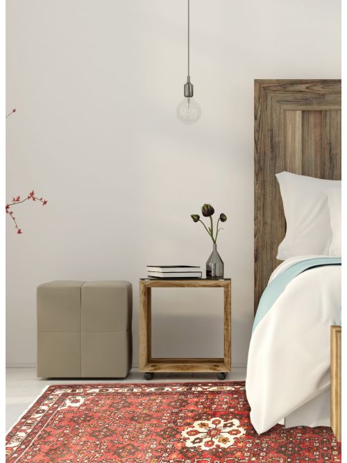 Persian Style 3'8" x 5'3" Hand-knotted Wool Rug 