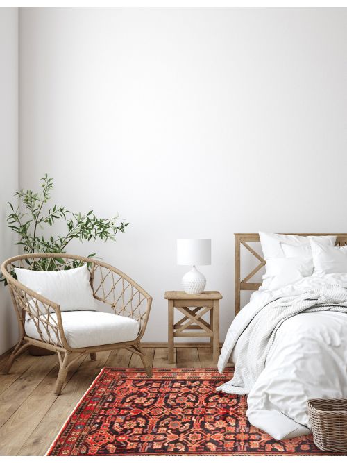 Persian Style 3'7" x 5'1" Hand-knotted Wool Rug 