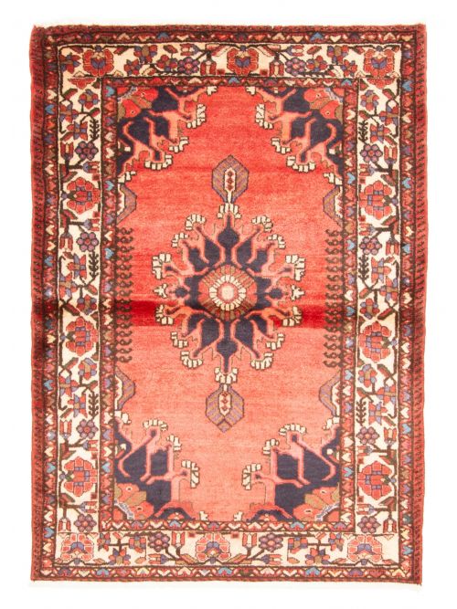 Persian Style 3'7" x 5'3" Hand-knotted Wool Rug 