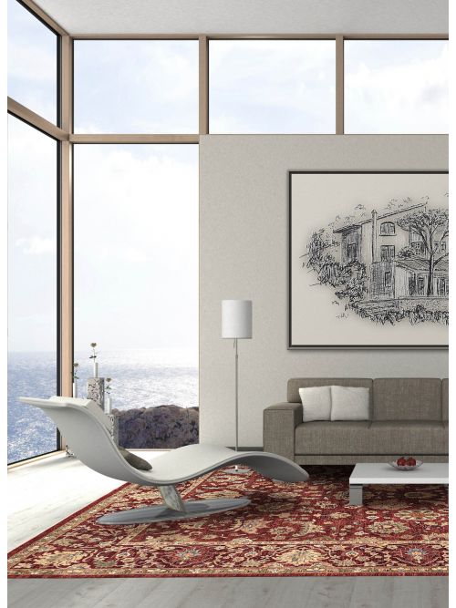 Indian Mirzapur 12'0" x 14'9" Hand-knotted Wool Rug 