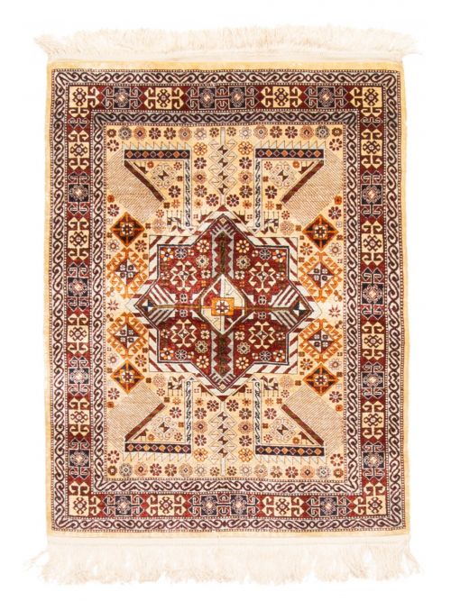 Tapis hereke 2'4" x 2'11" en soie