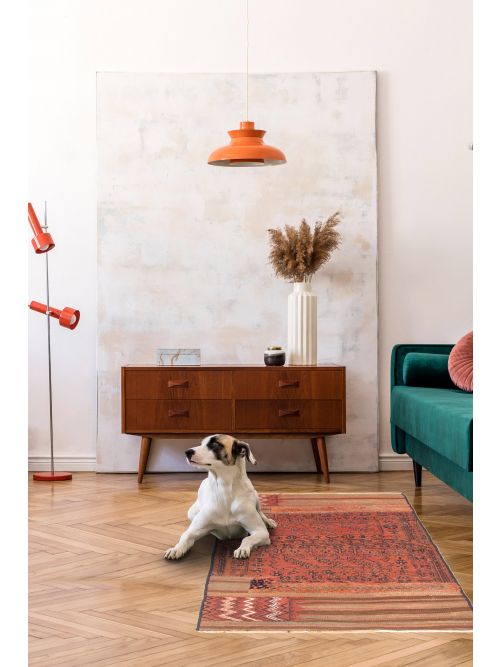 Turkish Kashkoli 2'9" x 5'0" Flat-Weave Wool Tapestry Kilim 