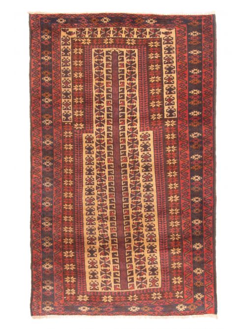 Afghan Teimani 2'8" x 4'4" Hand-knotted Wool Rug 