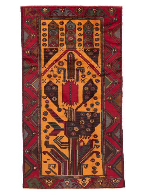 Afghan Teimani 3'3" x 6'1" Hand-knotted Wool Rug 