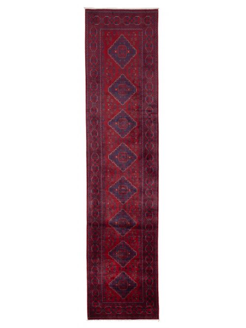 Afghan Finest Khal Mohammadi 2'10" x 12'2" Hand-knotted Wool Runner Rug 