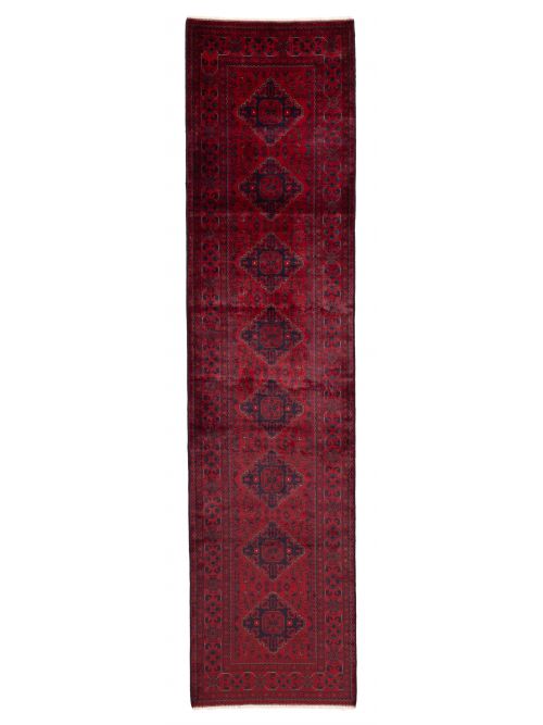 Afghan Finest Khal Mohammadi 2'11" x 12'4" Hand-knotted Wool Runner Rug 