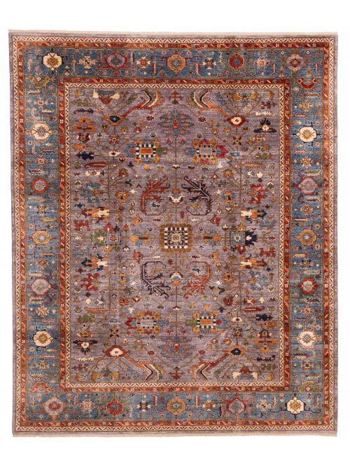 Pakistani Modern Ersari 8'3" x 9'10" Hand-knotted Wool Rug 