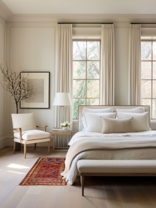 Tapis teimani 2'11" x 4'6" en laine