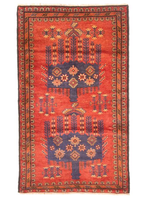 Tapis teimani 2'9" x 4'9" en laine