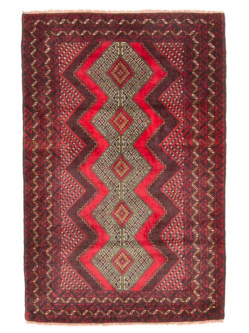 Tapis teimani 3'1" x 4'9" en laine