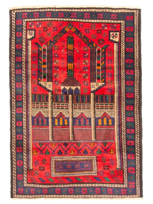 Tapis teimani 2'11" x 4'3" en laine