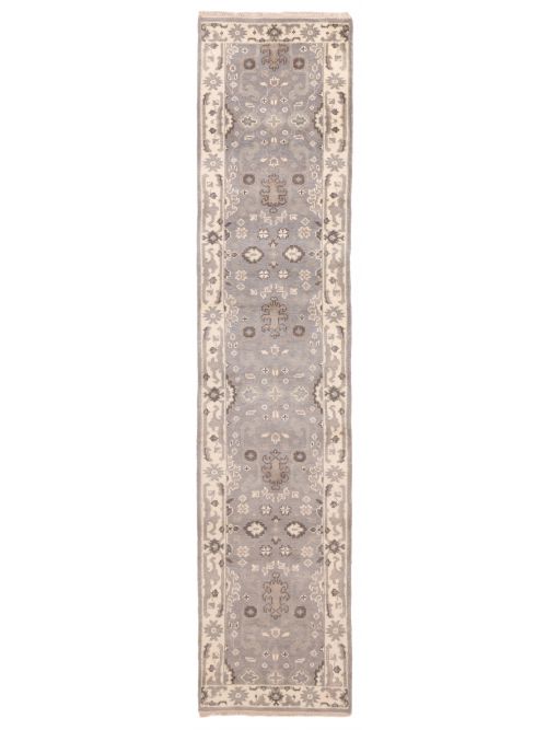 Indian Royal Oushak 2'6" x 11'9" Hand-knotted Wool Runner Rug 