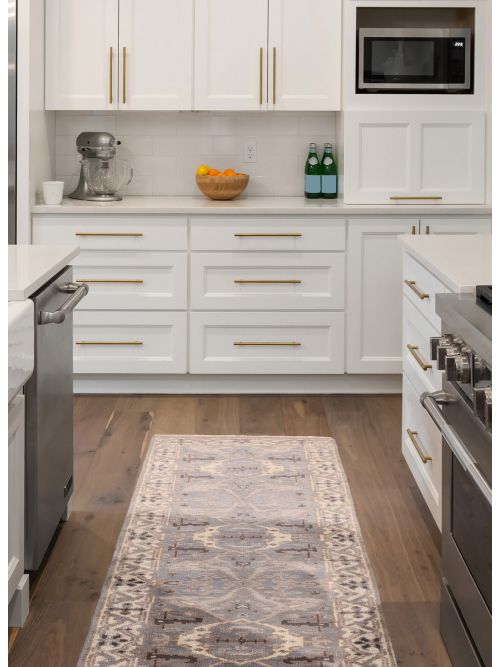 Indian Royal Oushak 2'6" x 7'11" Hand-knotted Wool Runner Rug 