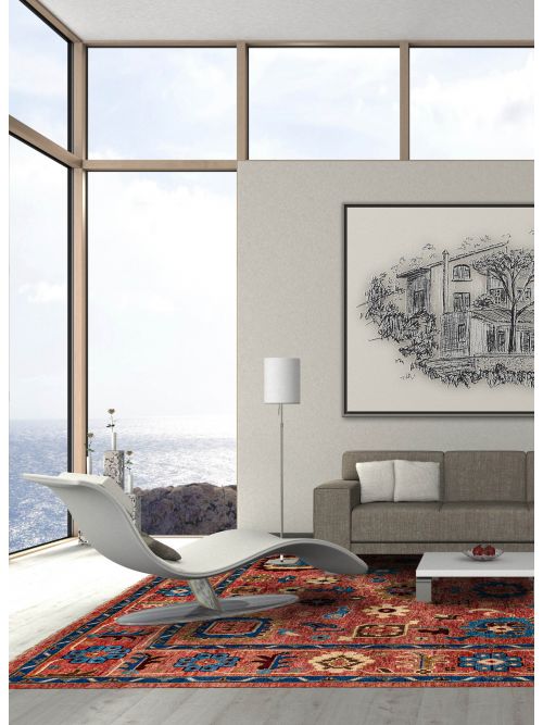 Tapis oushak moderne 8'3" x 9'11" en laine