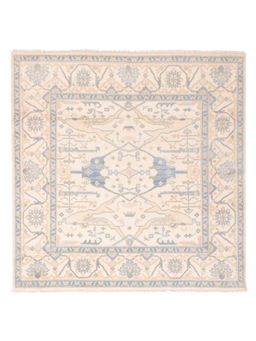 Indian Royal Oushak 8'2" x 8'0" Hand-knotted Wool Rug 