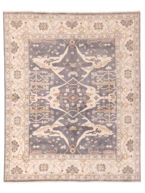 Indian Royal Oushak 8'2" x 10'0" Hand-knotted Wool Rug 