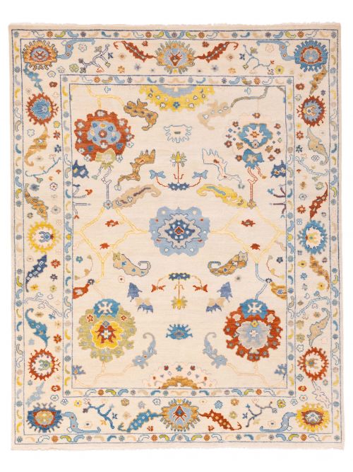 Tapis oushak moderne 8'0" x 10'0" en laine