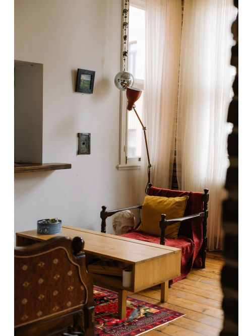 Tapis teimani 2'5" x 4'10" en laine