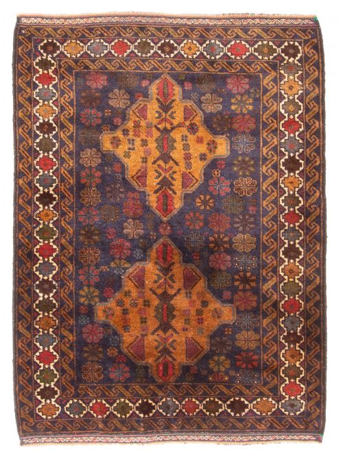 Tapis teimani 2'8" x 3'7" en laine