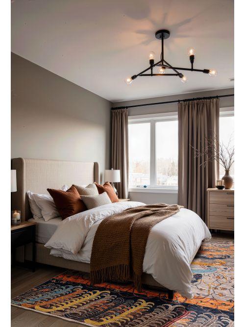 Tapis shalimar 9'1" x 12'1" en laine