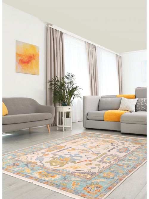 Tapis oushak moderne 8'3" x 9'11" en laine