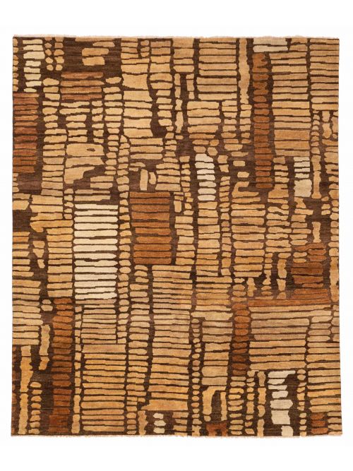 Indian Tangier 8'2" x 9'9" Hand-knotted Wool Rug 