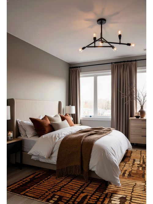 Indian Tangier 8'2" x 9'9" Hand-knotted Wool Rug 