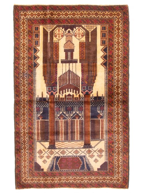 Tapis teimani 3'0" x 4'11" en laine
