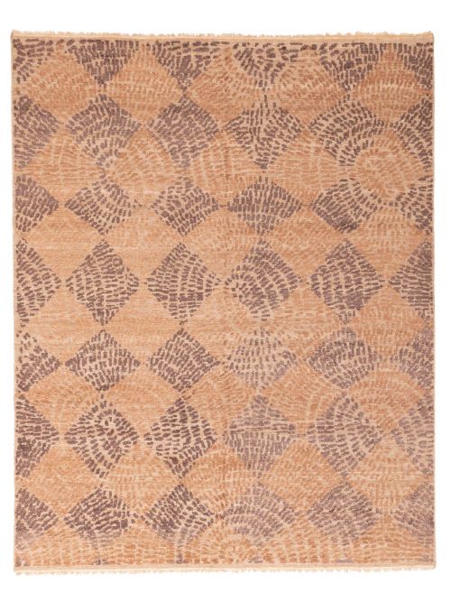 Indian Tangier 8'2" x 10'3" Hand-knotted Wool Rug 