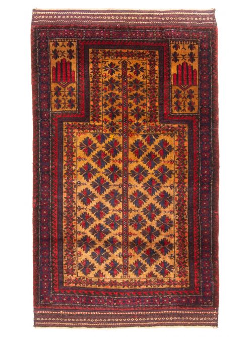Tapis teimani 2'7" x 4'4" en laine