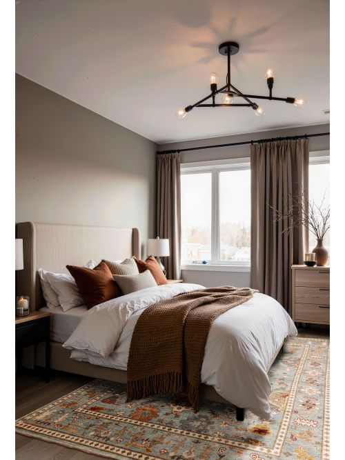 Tapis oushak moderne 8'9" x 11'10" en laine