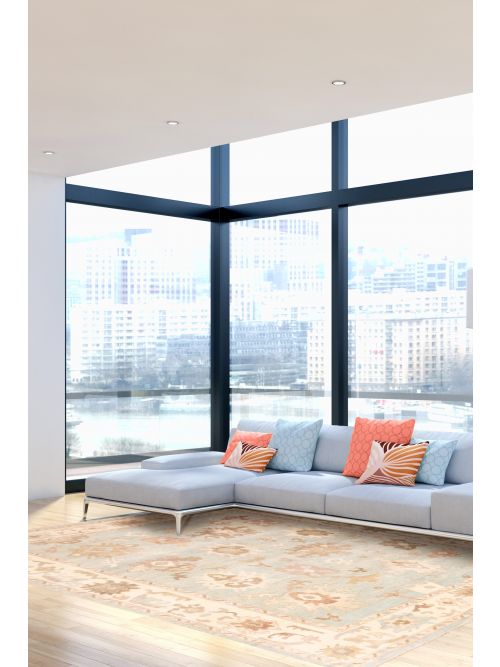 Tapis oushak moderne 9'0" x 12'0" en laine