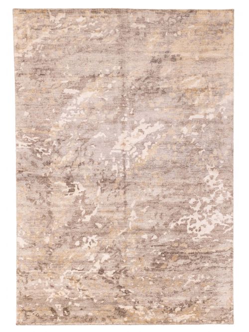 Indian Legacy 6'8" x 9'7" Hand-knotted Silk Rug 