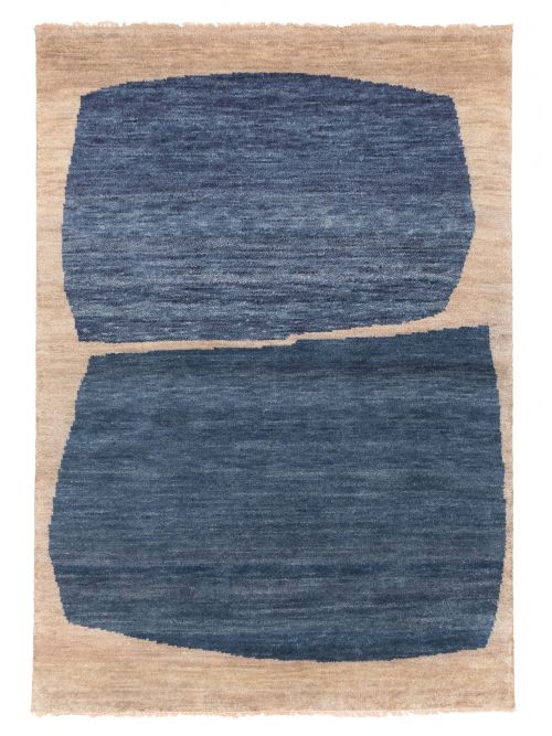 Pakistani Pak Finest Gabbeh 4'11" x 6'10" Hand-knotted Wool Rug 