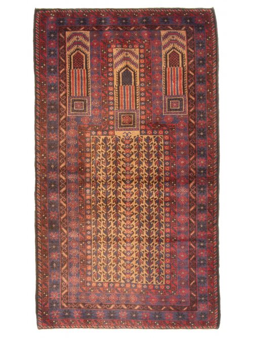 Tapis teimani 2'11" x 5'2" en laine