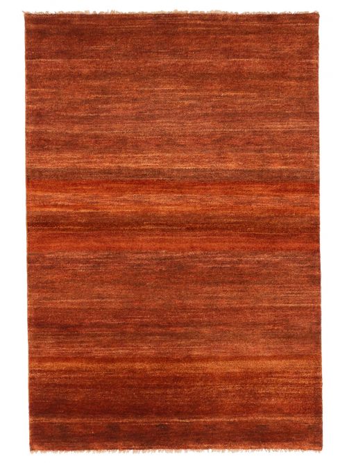 Pakistani Pak Finest Gabbeh 4'1" x 5'11" Hand-knotted Wool Rug 