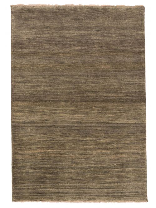 Pakistani Pak Finest Gabbeh 4'0" x 5'11" Hand-knotted Wool Rug 