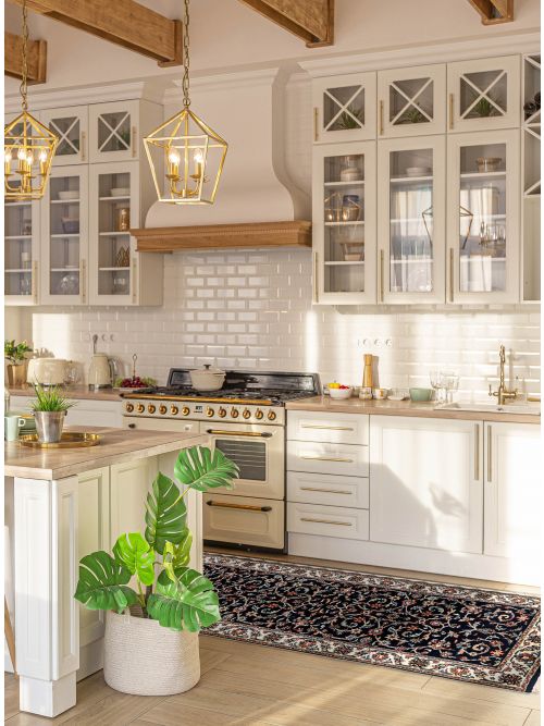 Tapis agra jaipur 2'7" x 10'3" en laine