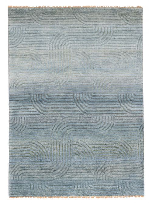 Pakistani Peshawar Ziegler 4'10" x 6'8" Hand-knotted Wool Rug 