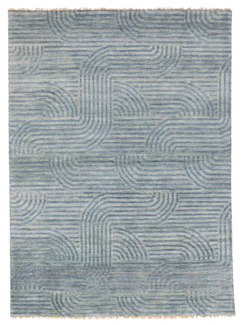 Pakistani Peshawar Ziegler 5'1" x 6'11" Hand-knotted Wool Rug 