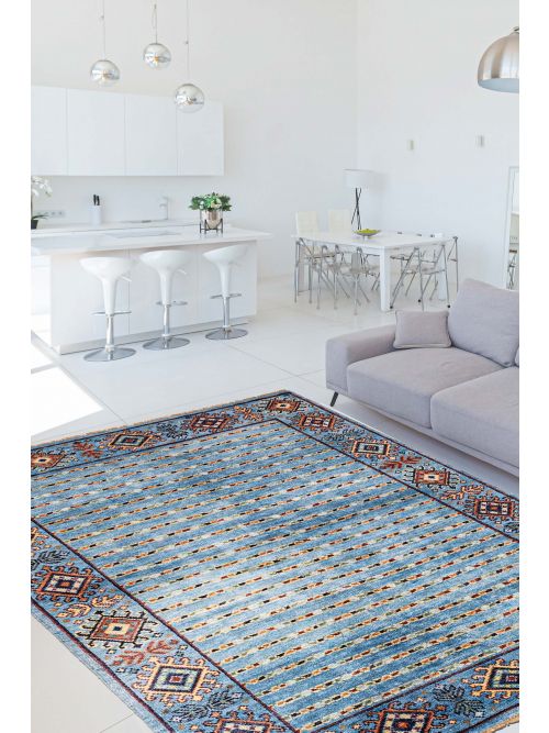 Pakistani Peshawar Ziegler 5'8" x 7'11" Hand-knotted Wool Rug 