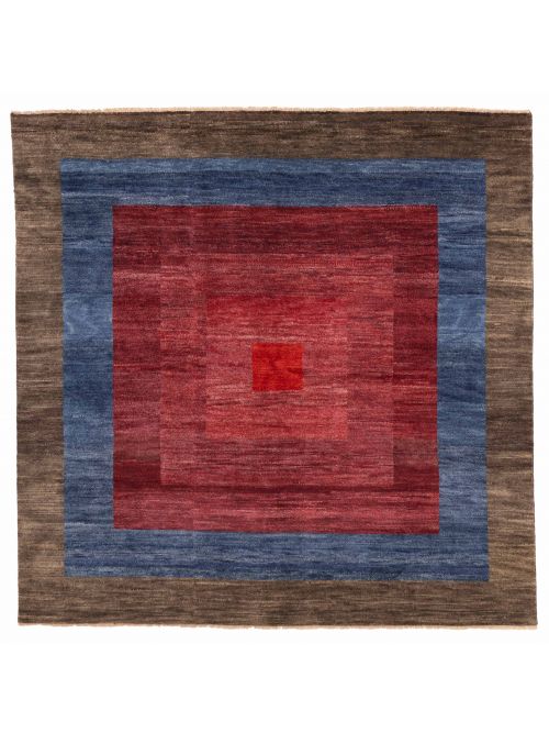 Pakistani Pak Finest Gabbeh 7'9" x 7'8" Hand-knotted Wool Rug 